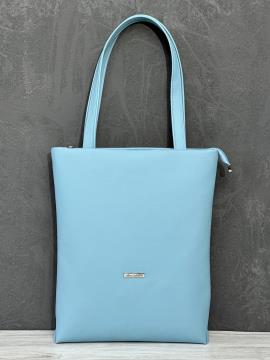 Фото товара: шопер для ноутбука 240255 чорний коричневий блакитний. Фото - 1.