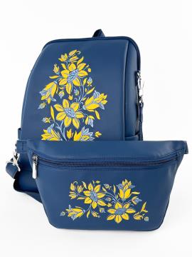 Фото товара: рюкзак для ноутбука 13,6'' та сумочка n25083 синій. Фото - 1.