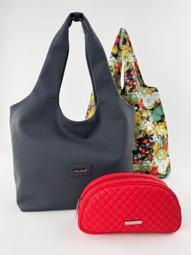 Фото товара: комплект (сумка, косметичка та шопер для покупок) n25091 мультиколор. Фото - 1.