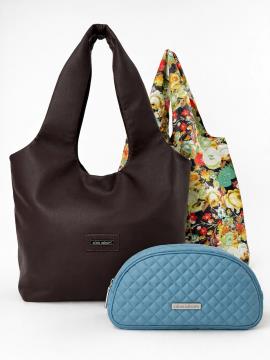 Фото товара: комплект (сумка, косметичка та шопер для покупок) n26107 мультиколор. Фото - 1.