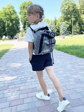 Фото товара: рюкзак 2283 темне срібло. Фото - 1.