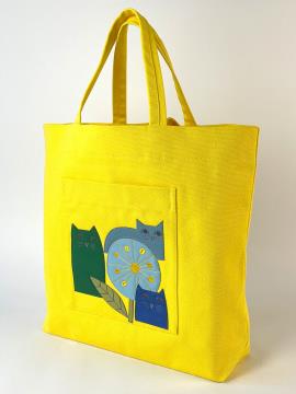 Фото товара: шопер 230003 жовтий. Фото - 1.